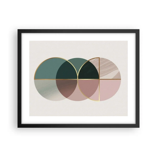 Poster in een zwarte lijst - Wiel voor wiel... - 50x40 cm