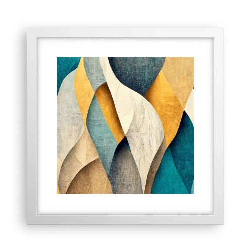 Poster in een witte lijst - Ritme en beweging - 30x30 cm