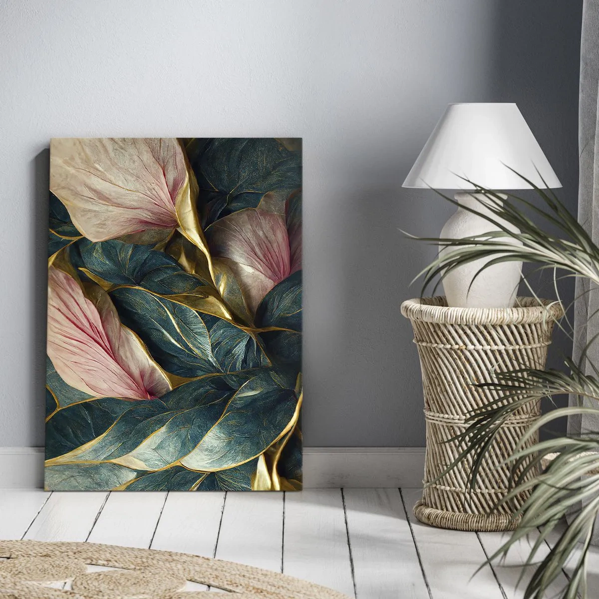 Schilderen op canvas - Natuurlijke elegantie en stijl - 65x120 cm