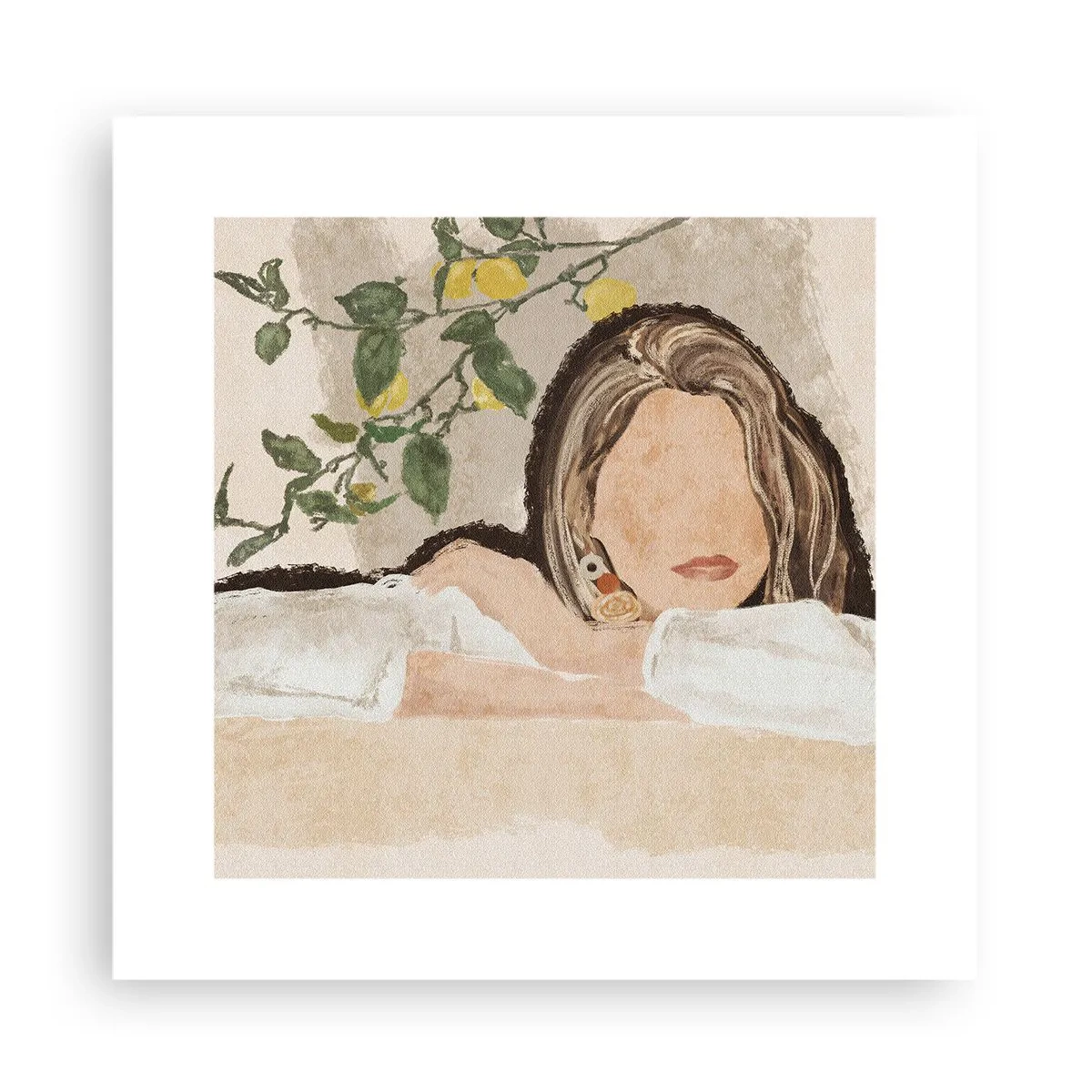Poster - Zuidelijke schoonheid - 30x30 cm