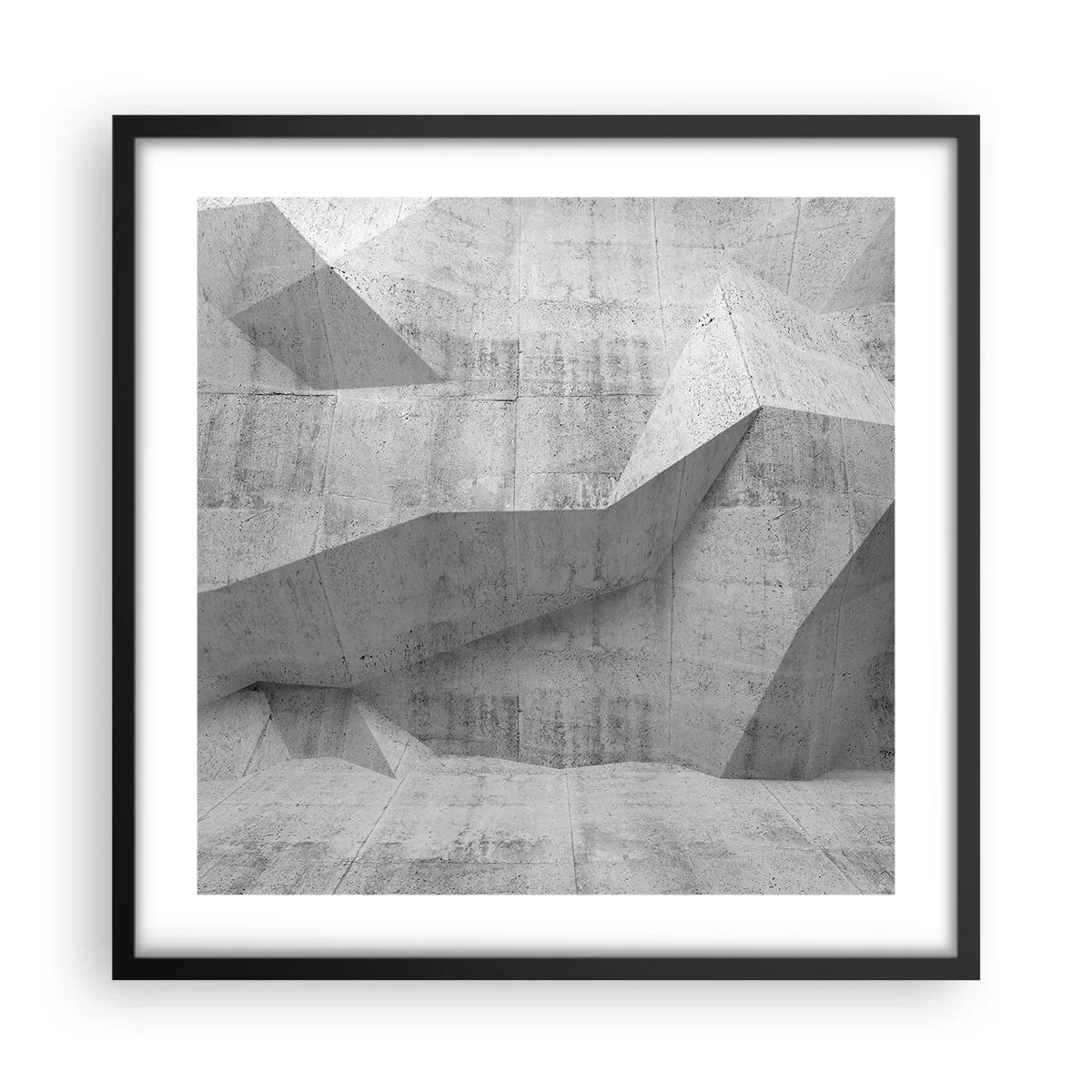 Poster in een zwarte lijst - Een echte uitdaging - 50x50 cm