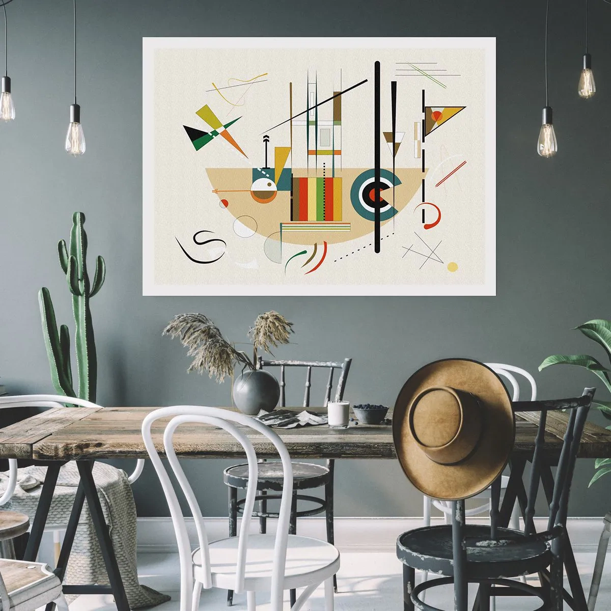 Poster - En de wereld lacht - 100x70 cm