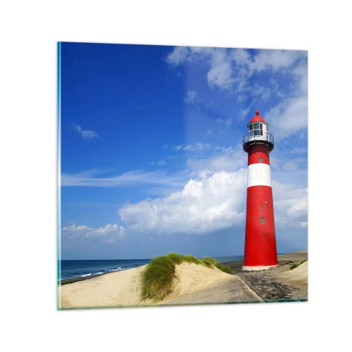 Schilderen op glas - Een droom eenzame plek - 30x30 cm