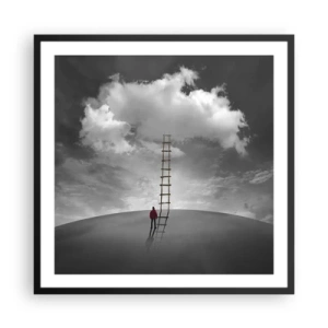 Poster in een zwarte lijst - Alles is mogelijk - 60x60 cm