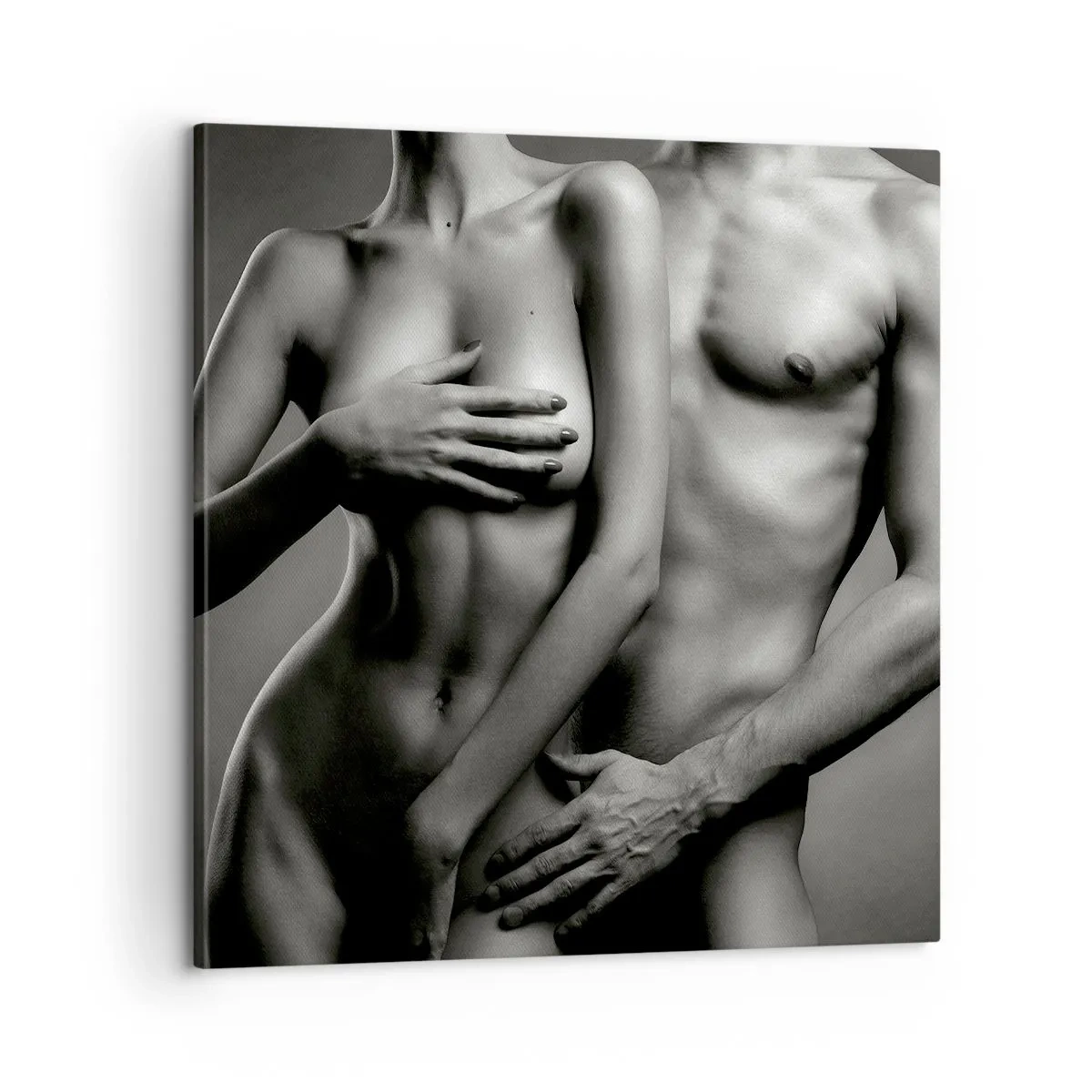 Schilderen op canvas - Adam en Eva - 60x60 cm