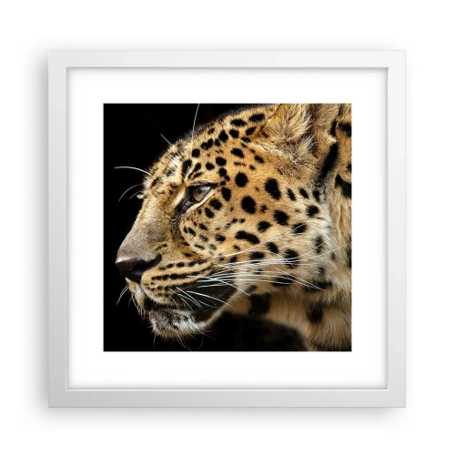 Poster in een witte lijst - Rustig, gefocust, klaar - 30x30 cm