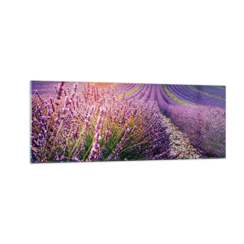 Schilderen op glas - Geurige korenvelden - 140x50 cm