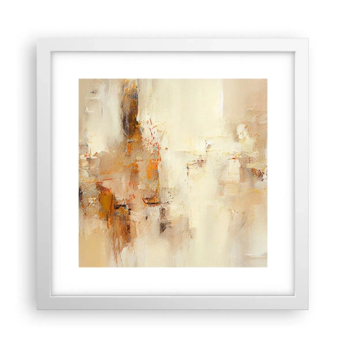 Poster in een witte lijst - Ziel van Amber - 30x30 cm