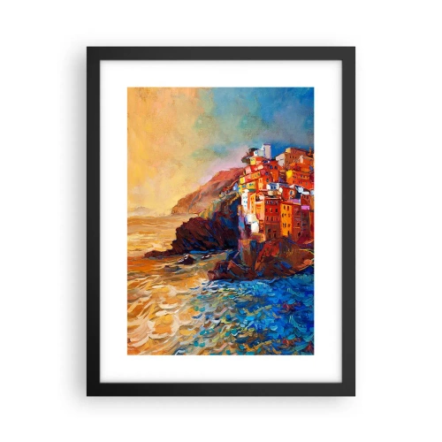 Poster in een zwarte lijst - Italiaanse sfeer - 30x40 cm