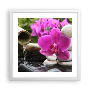 Poster in een witte lijst - Je bent al aan het rusten - 40x40 cm