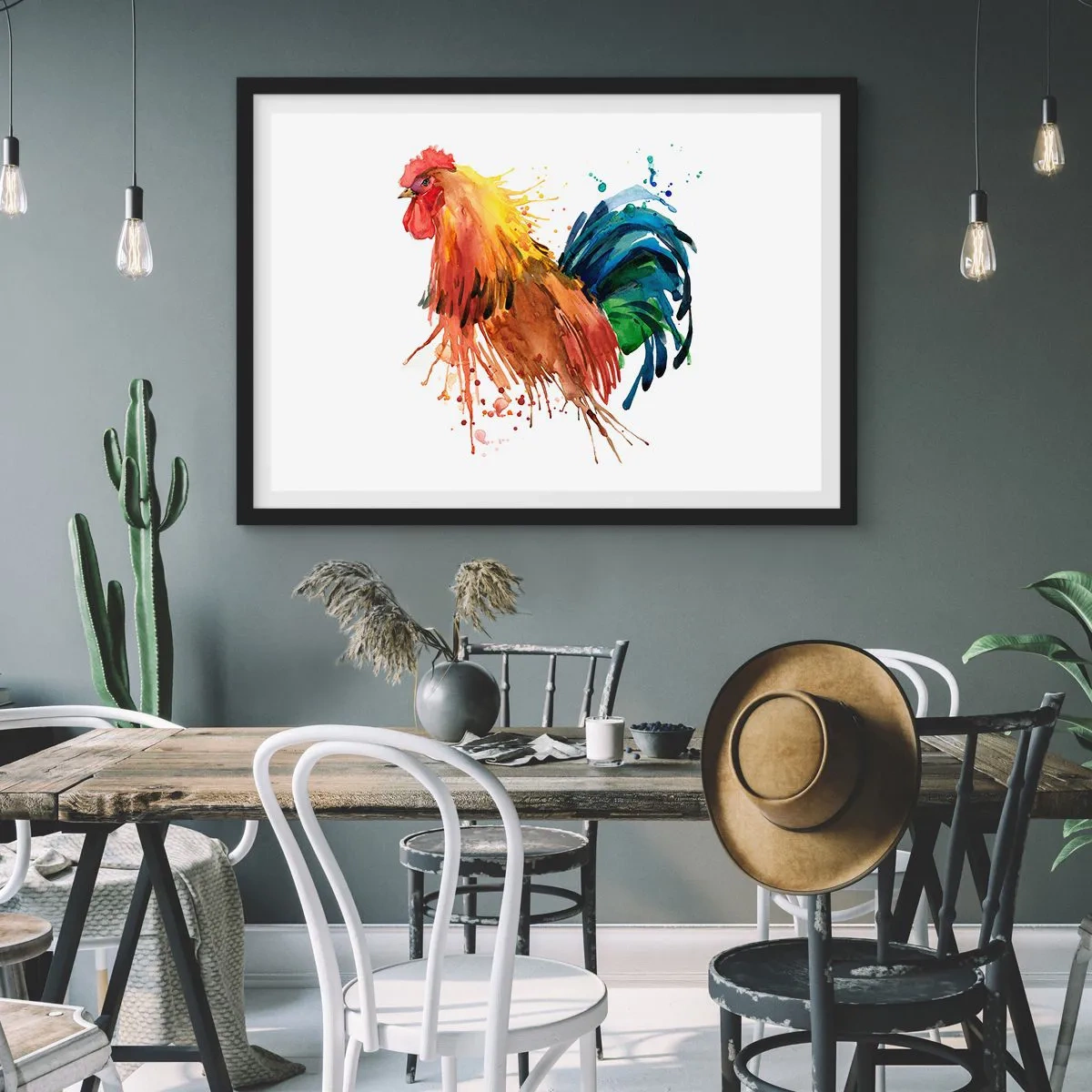 Poster in een zwarte lijst - Koninklijk gewaad, koninklijke trots - 50x40 cm