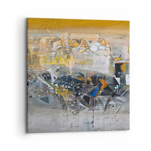 Schilderen op canvas - Alles komt goed - 70x70 cm