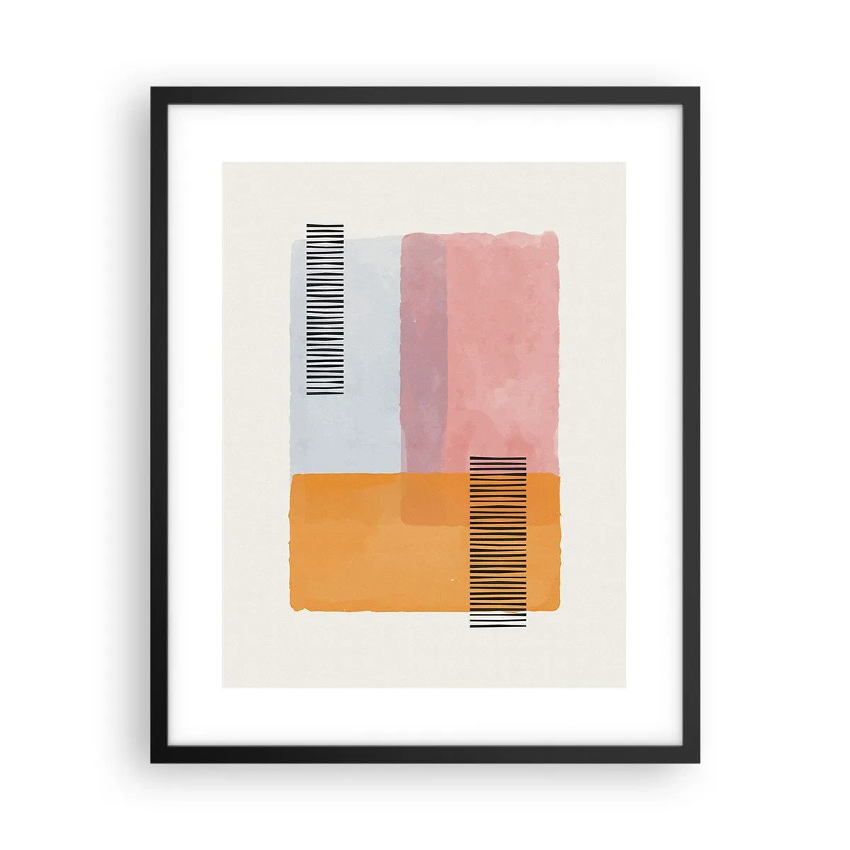 Poster in een zwarte lijst - Van hoek tot hoek - 40x50 cm