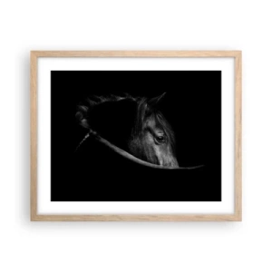 Een poster in een licht eiken lijst - Zwarte Prins - 50x40 cm