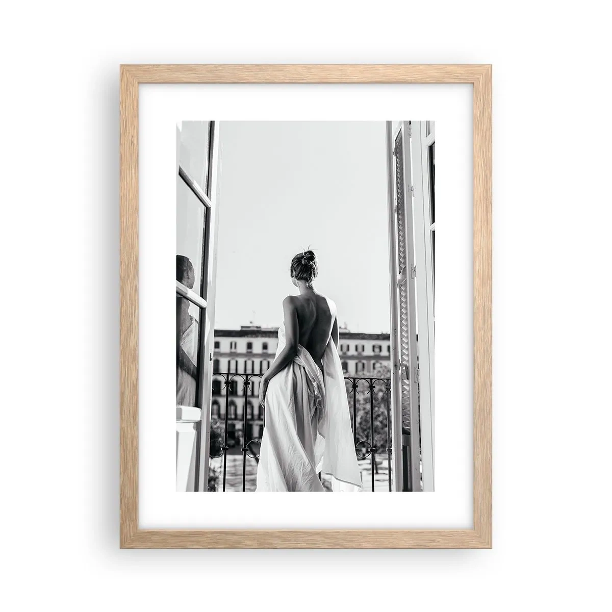 Een poster in een licht eiken lijst - De zintuigen wakker maken - 30x40 cm