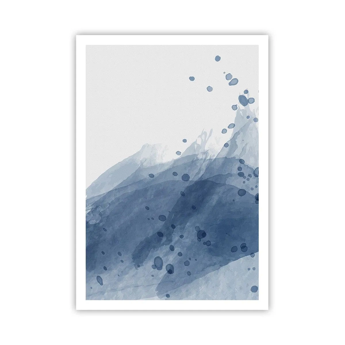 Poster - Blauwe tule - 70x100 cm
