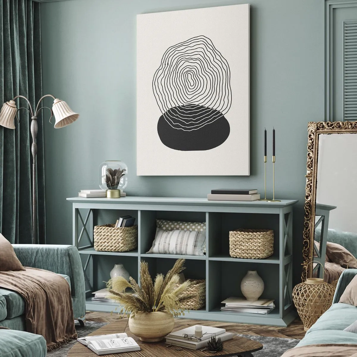 Schilderen op canvas - Duur en spiertrekkingen - 70x100 cm