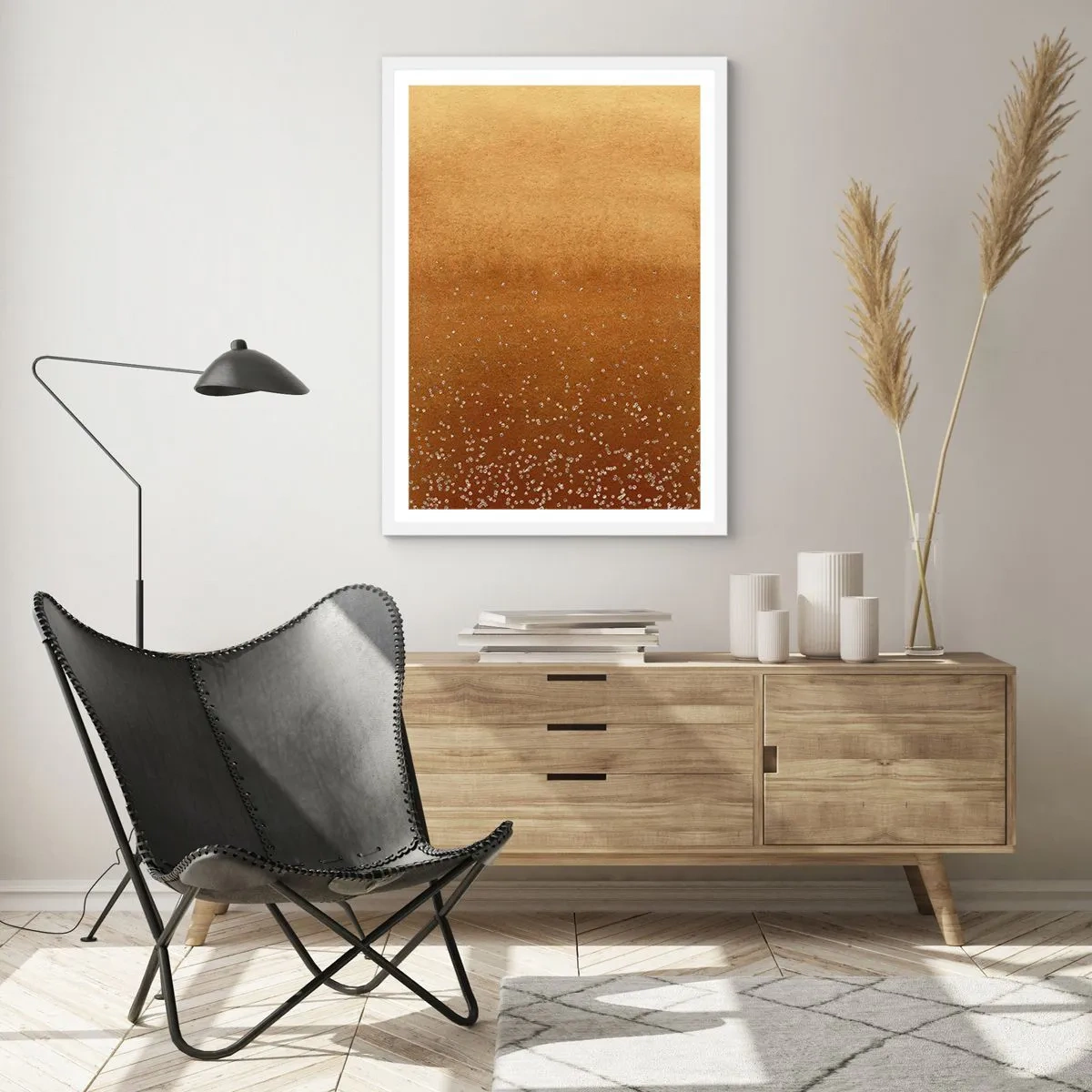 Poster in een witte lijst - De geboorte van het licht - 50x70 cm
