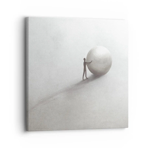 Schilderen op canvas - Het spel van het leven - 30x30 cm