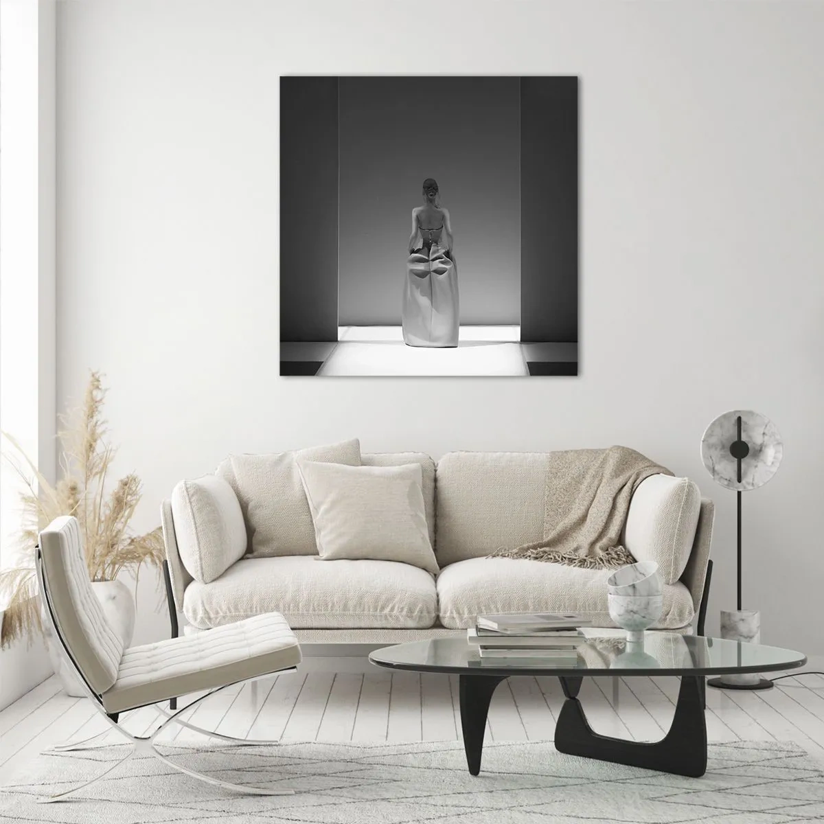 Schilderen op glas - Verfijnde eenvoud - 40x40 cm