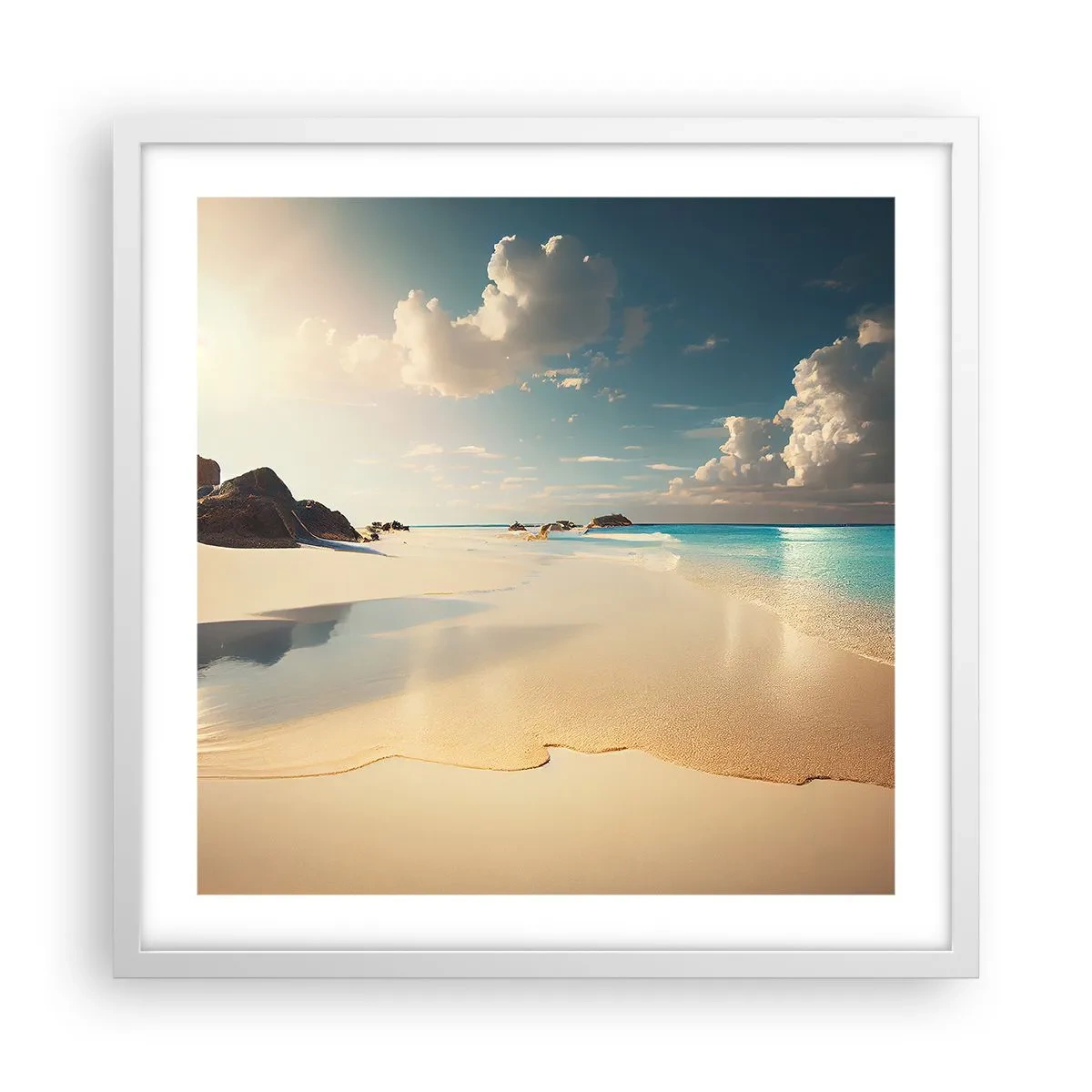 Poster in een witte lijst - Een droomdag - 50x50 cm