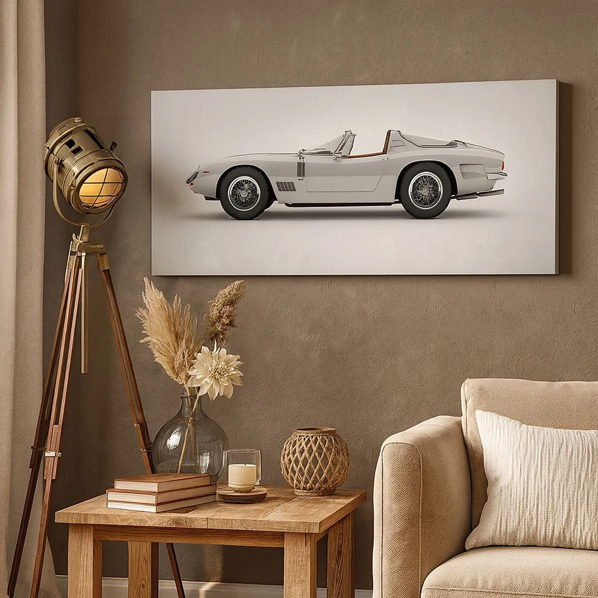 Schilderen op canvas - Belofte van plezier - 100x40 cm