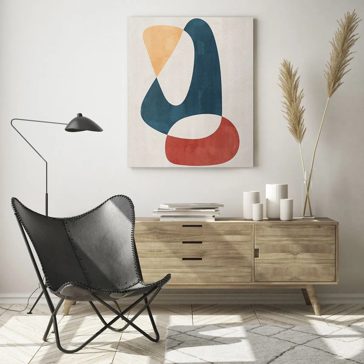 Schilderen op glas - Invloeden en metamorfoses - 70x100 cm