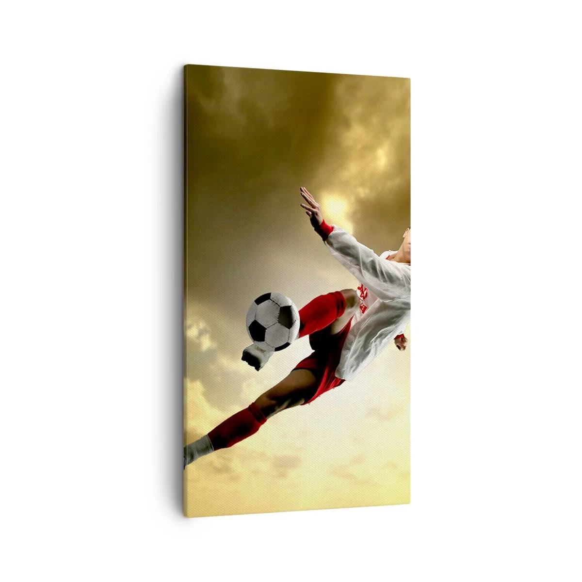 Schilderen op canvas - Voetbal hemel - 45x80 cm