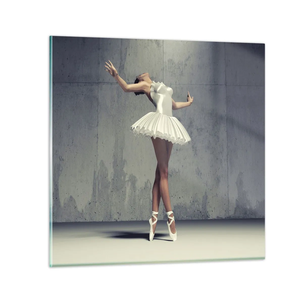 Schilderen op glas - Licht als een vogel - 40x40 cm