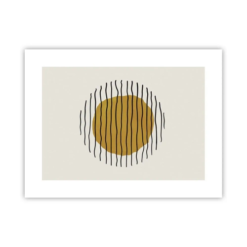 Poster - Abstractie trillend van warmte - 40x30 cm