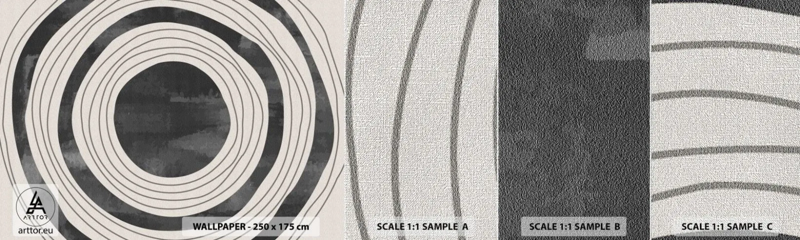 Fotobehang Monster Premium Canvas - Precies op het punt - Wielen, Minimalisme, Op leeftijd - 100x30 cm