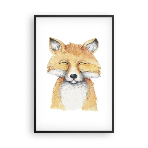 Poster in een zwarte lijst - Vossenstemmingen - 61x91 cm