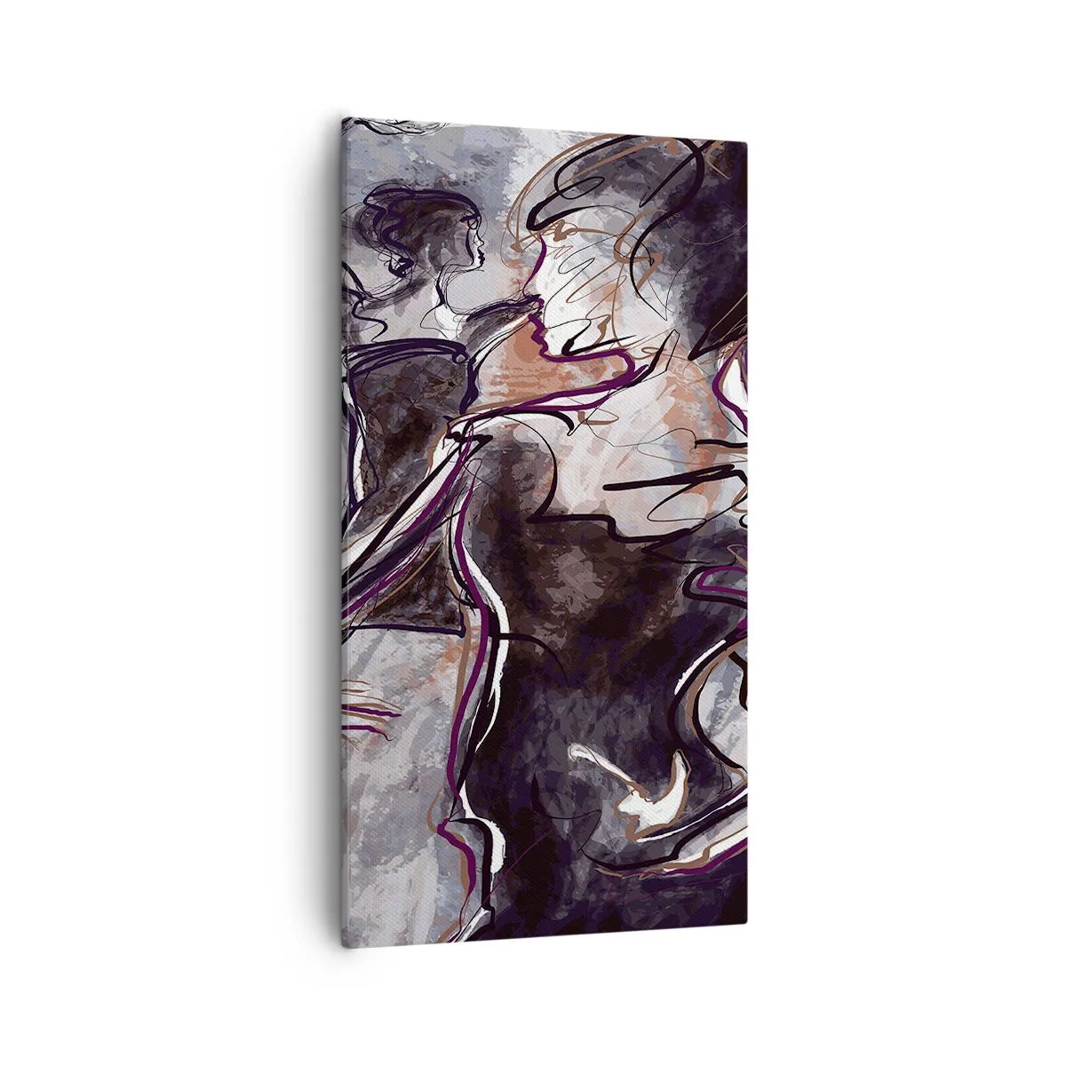 Schilderen op canvas - Los op in de muziek - 55x100 cm