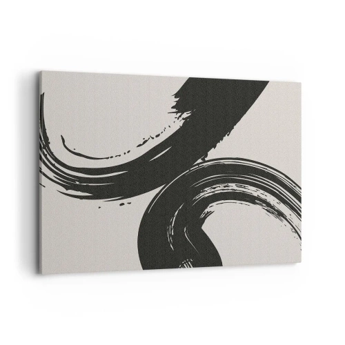 Schilderen op canvas - Vegend en cirkevormig - 100x70 cm