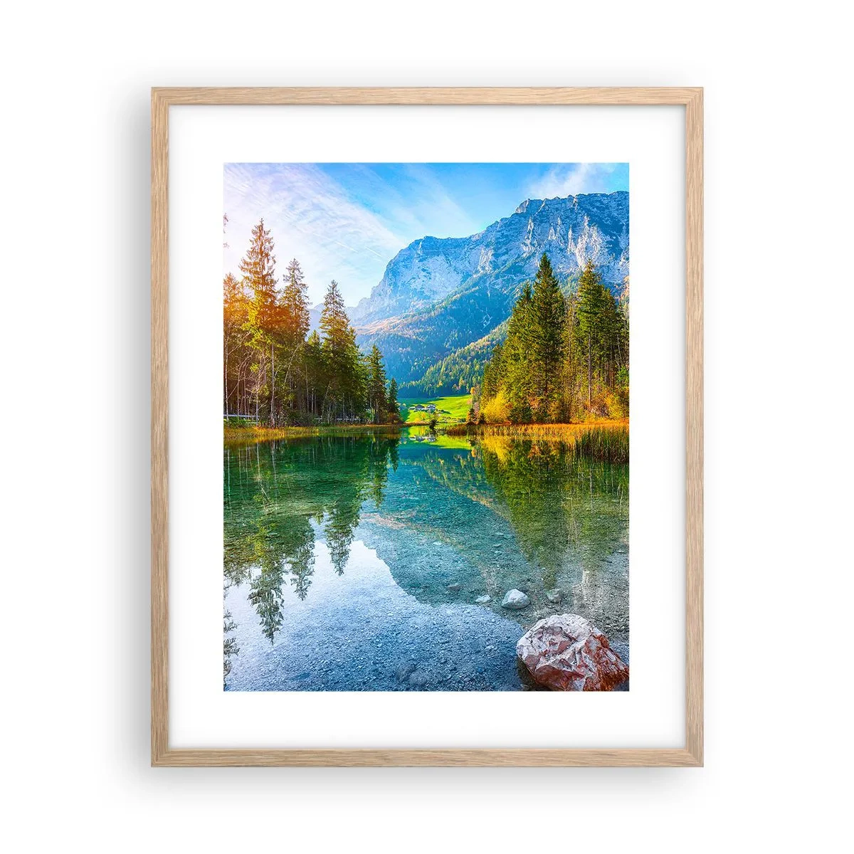 Een poster in een licht eiken lijst - De zachtheid van de herfst - 40x50 cm