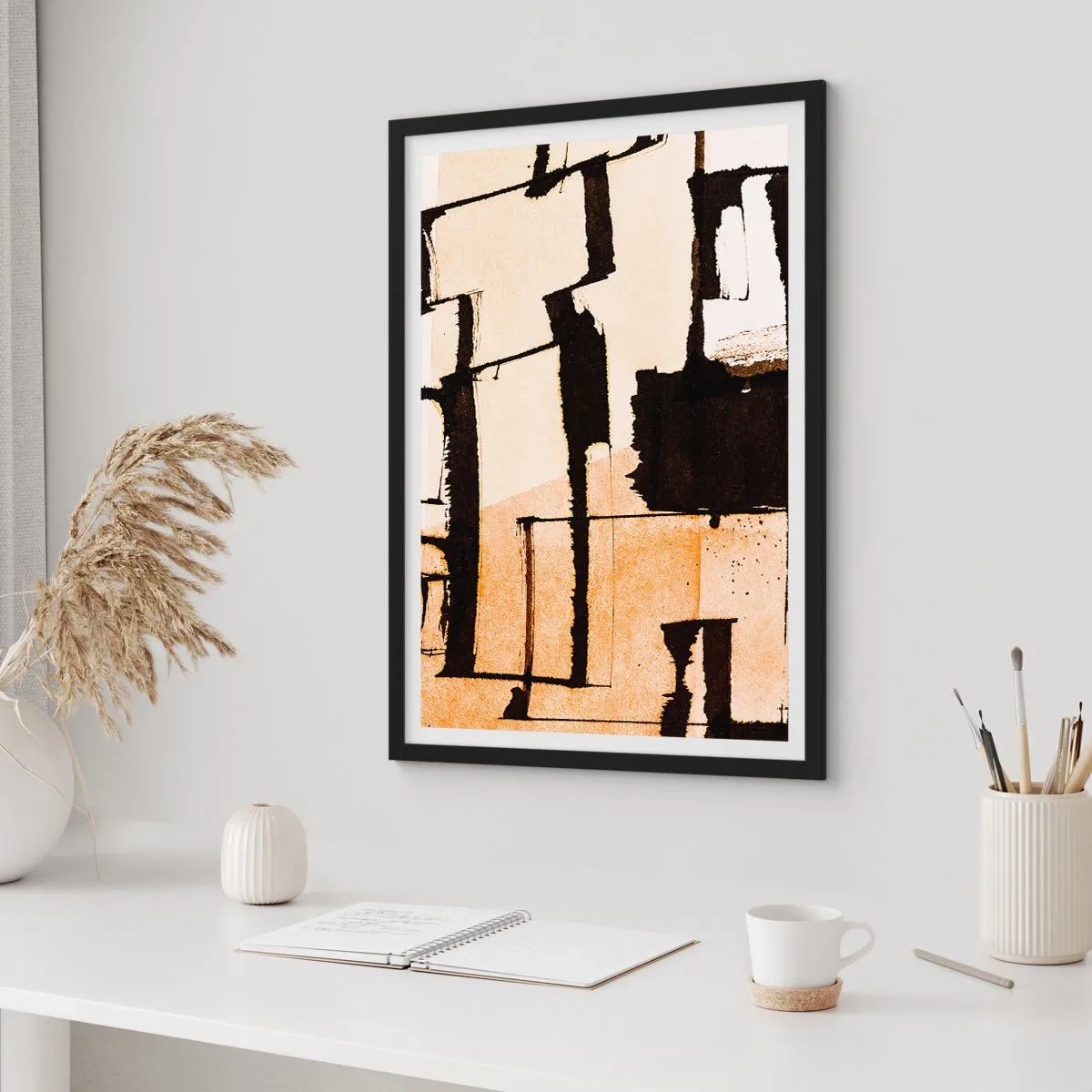 Poster in een zwarte lijst - Bestel echter - 61x91 cm