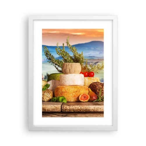 Poster in een witte lijst - De Italiaanse levensvreugde - 30x40 cm
