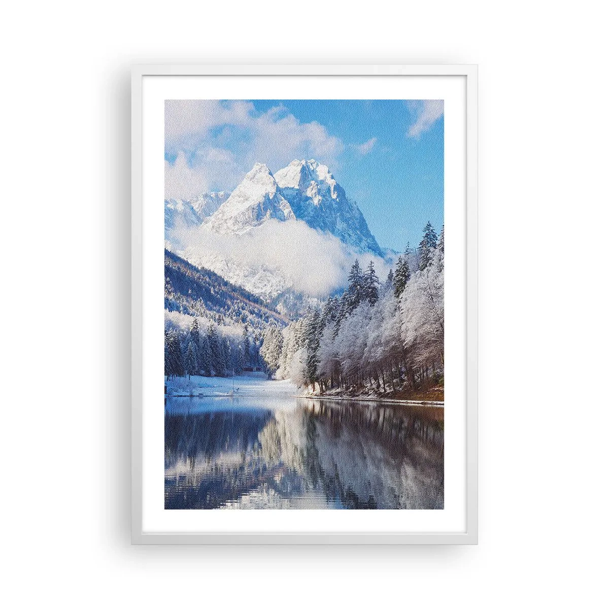 Poster in een witte lijst - Sneuwwacht - 50x70 cm