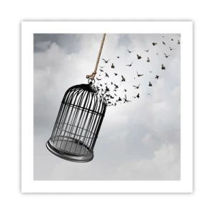 Poster - Geloof ... Hoop ... Vrijheid! - 50x50 cm