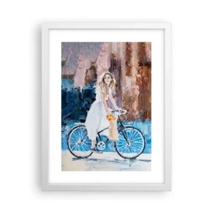 Poster in een witte lijst - Vreugde in de ochtend - 30x40 cm