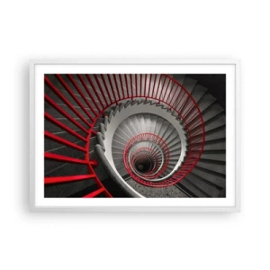 Poster in een witte lijst - Architectuur plezier - 70x50 cm