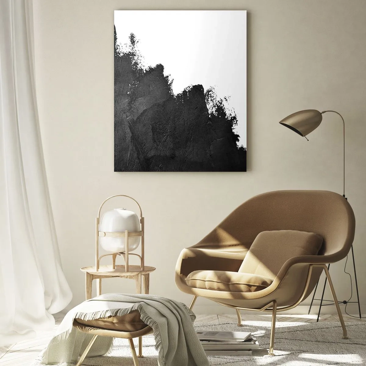 Schilderen op glas - Elementen: aarde - 50x70 cm