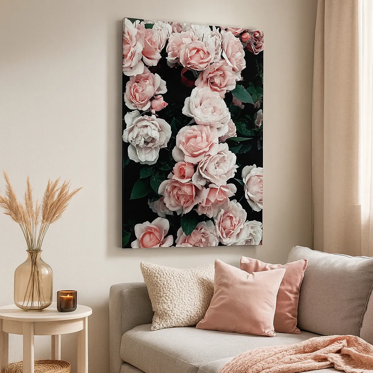 Schilderen op canvas - Rozen ensemble - 50x70 cm