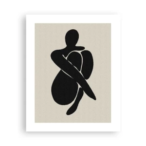 Poster - In je eigen armen - 40x50 cm