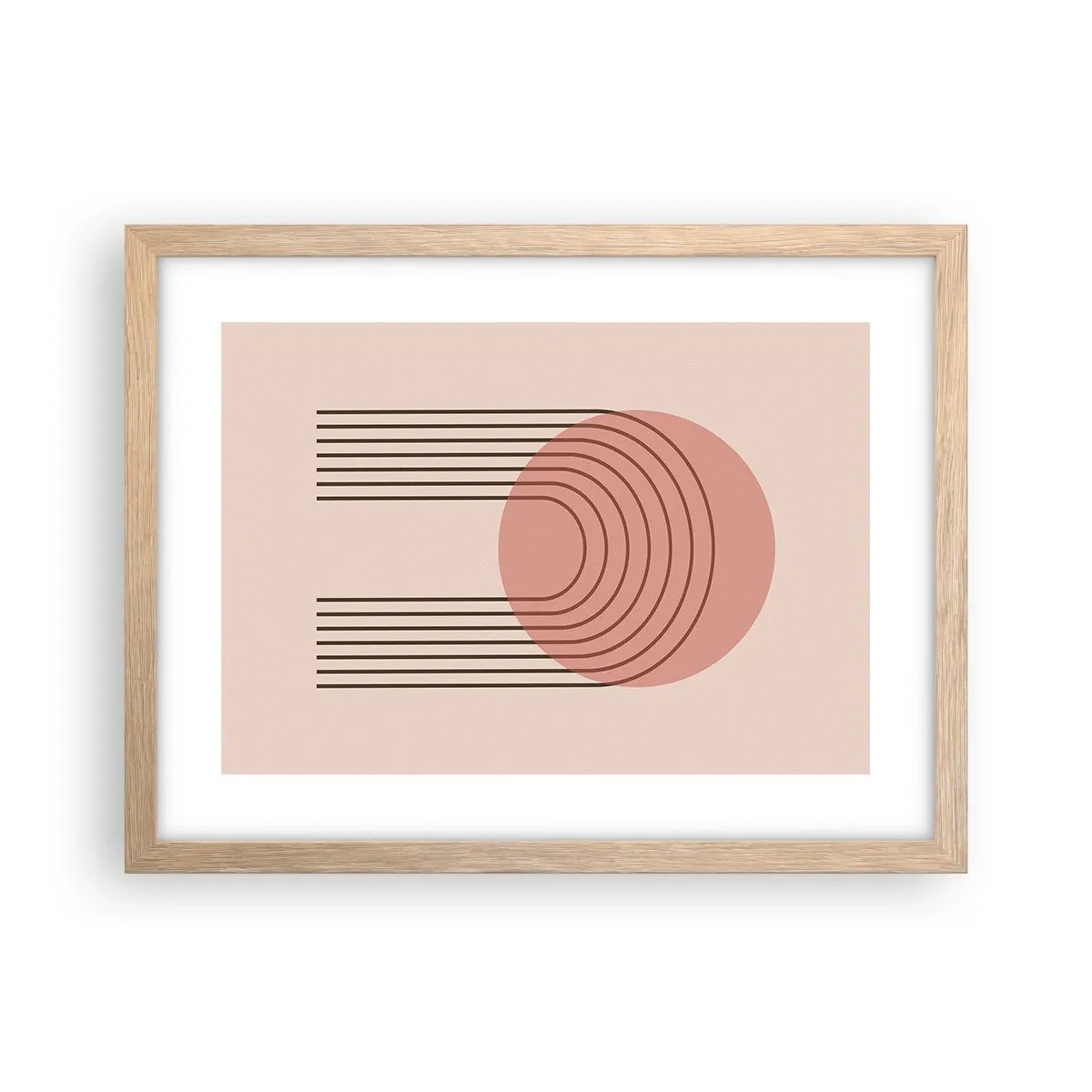 Een poster in een licht eiken lijst - Onweerstaanbare aantrekkingskracht - 40x30 cm