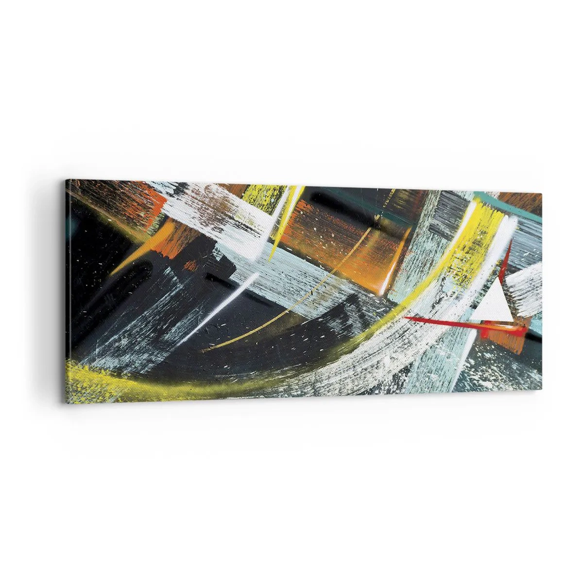 Schilderen op canvas - De energie van beweging - 100x40 cm