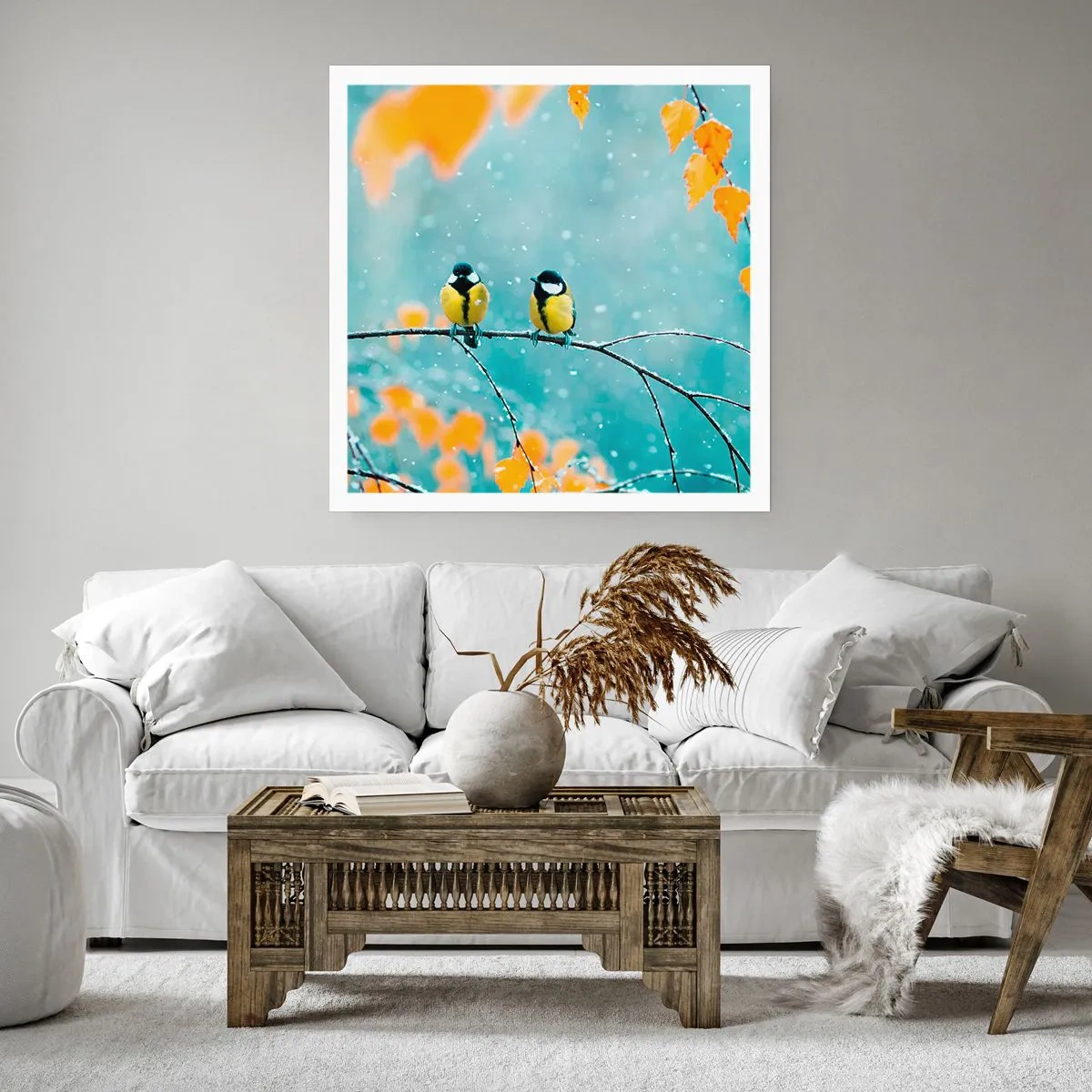 Poster - Vogelroddel - 30x30 cm