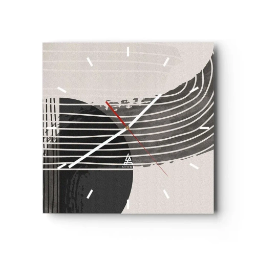 Wandklok - Klok - Daar en terug - 30x30 cm