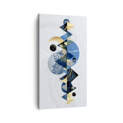 Schilderen op canvas - Geometrisch landschap - 45x80 cm