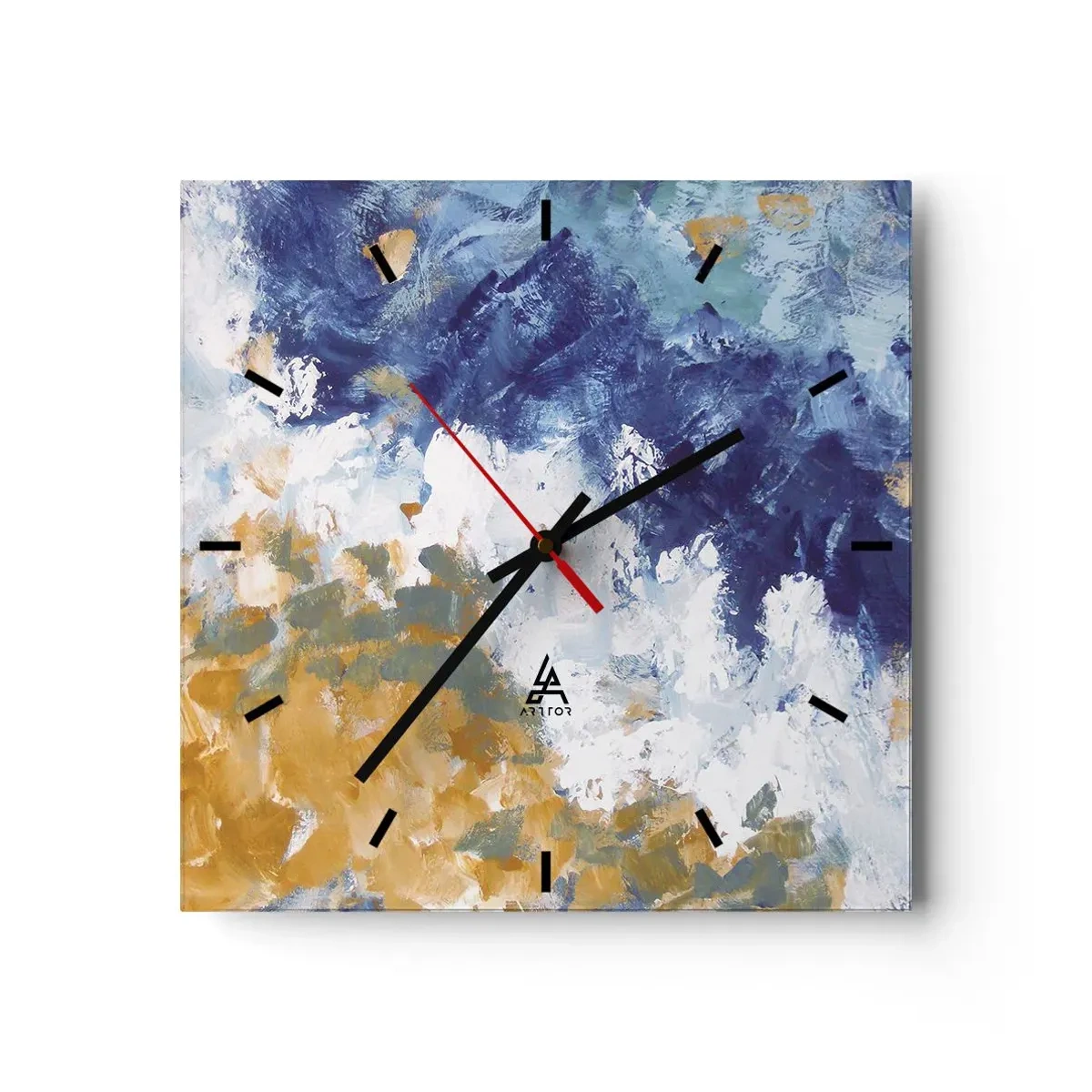 Wandklok - Klok - Dans der Elementen - 30x30 cm